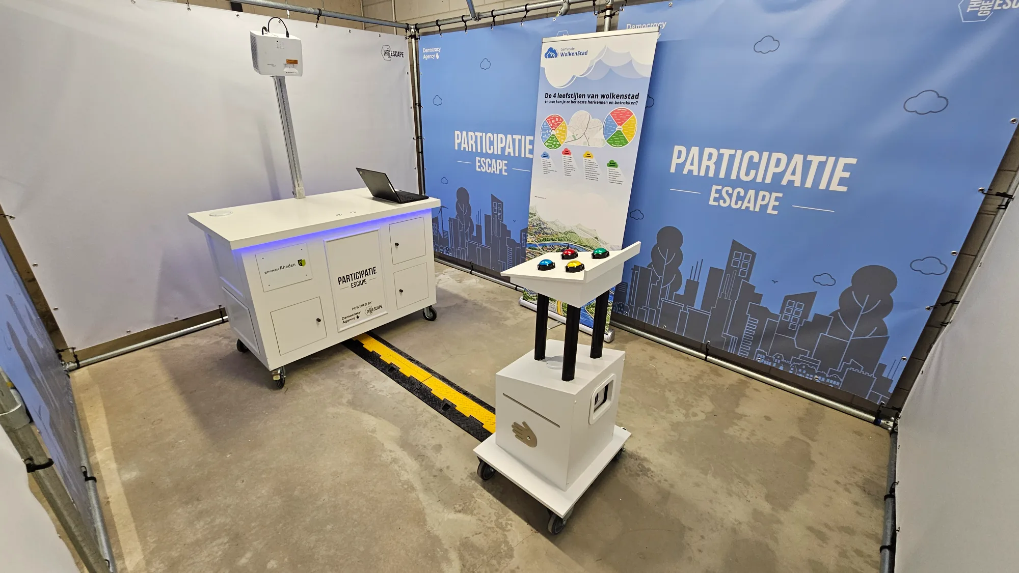 set up voor de participatie escape